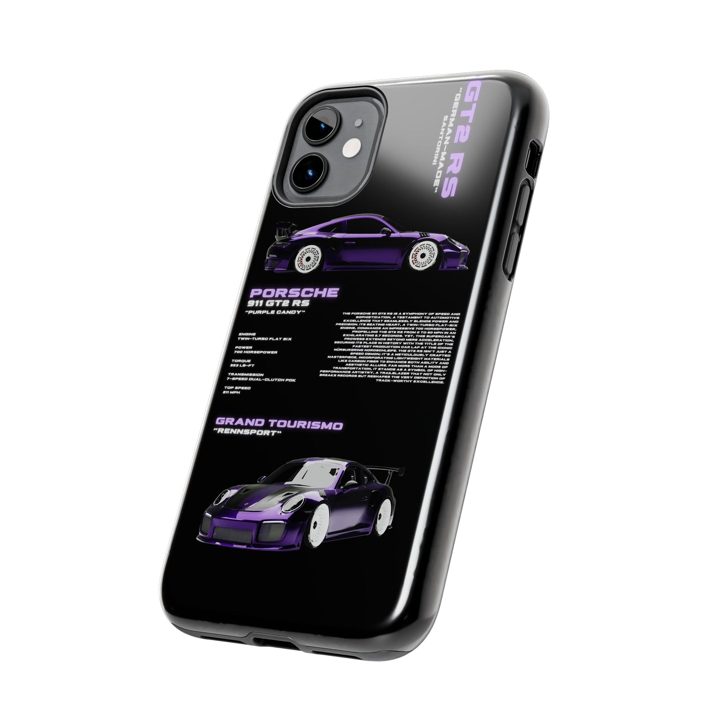 "Porsche 911" Black Case