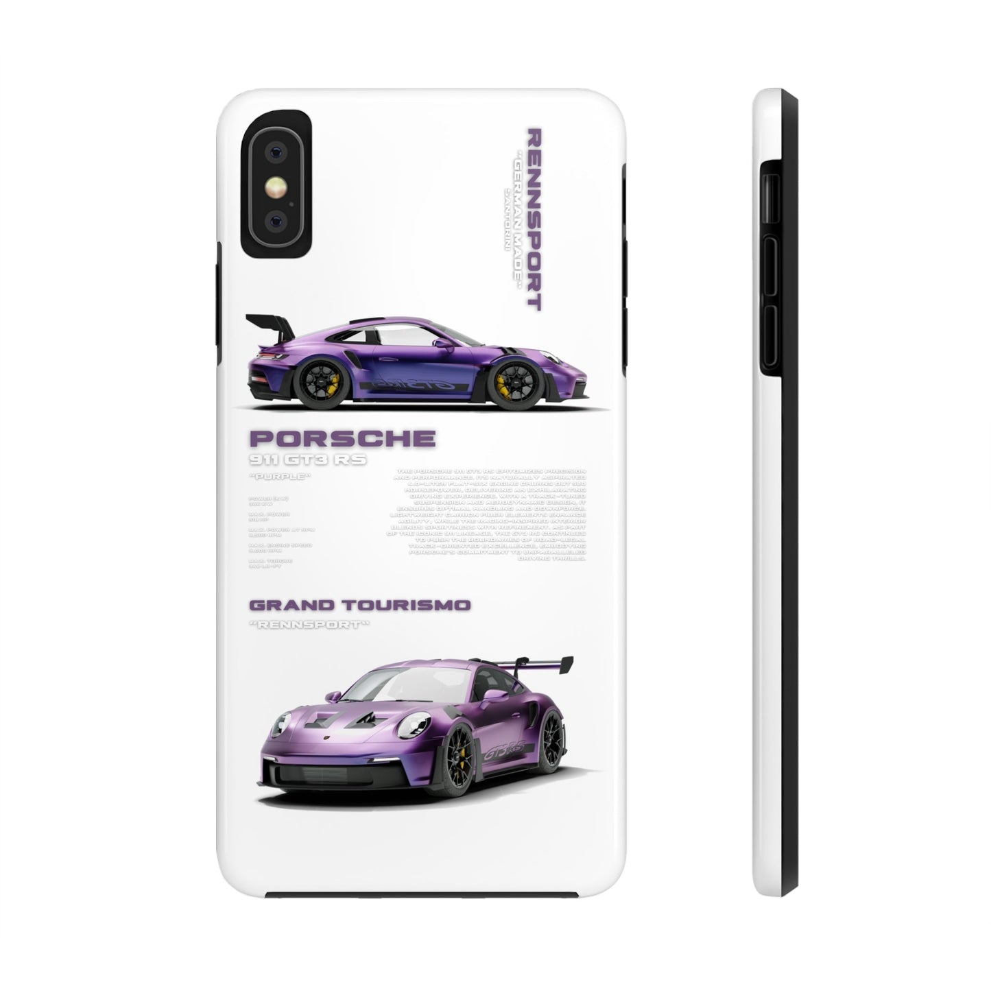 "Porsche GT3 RS" White Case